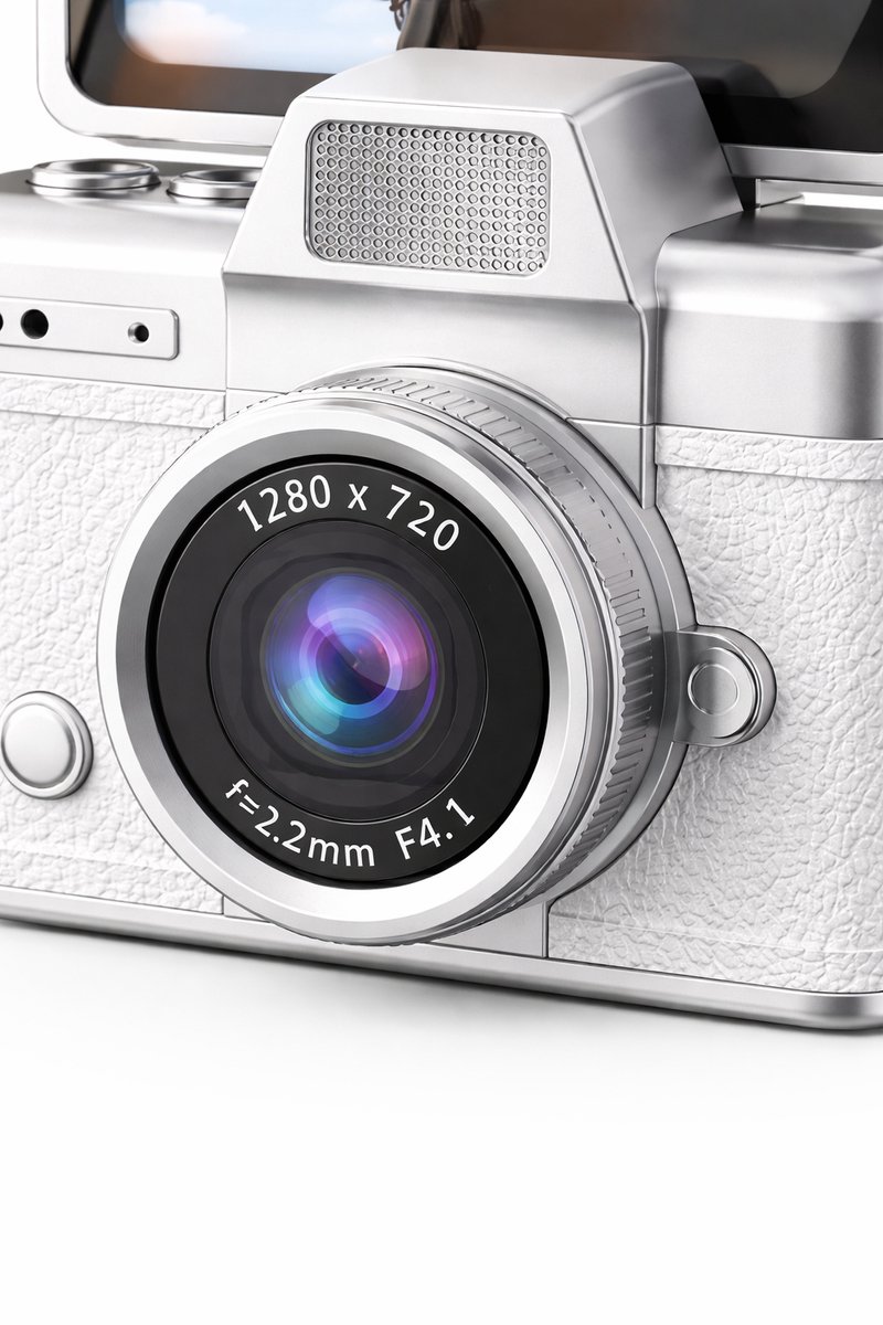 Mini Digitale Camera - Palmformaat Camera met 180° Flip Selfie Scherm, Zaklamp, Filters & Sleutelhanger-Draagbare Compact Camera voor Foto & Video thumbnail 2