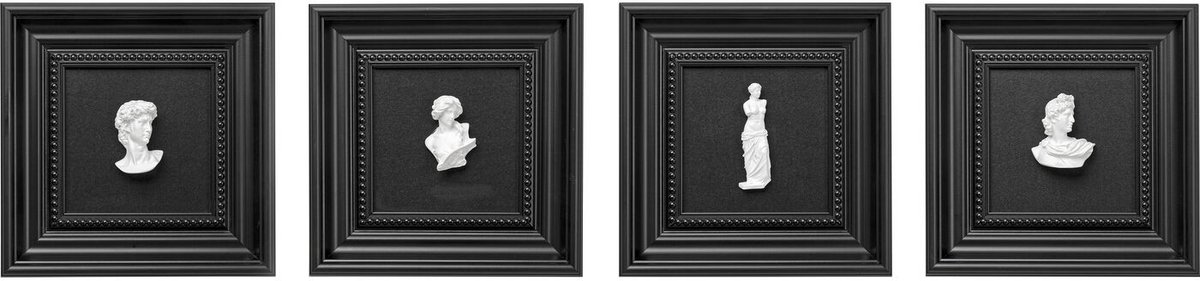 Schilderij borst (4/set) Kare Design