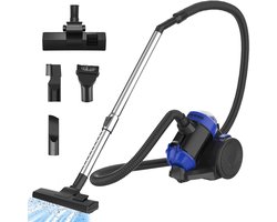 Zakloze stofzuiger - 5000W - cilinderstofzuiger - voor tapijten met HEPA - lange reikwijdte - 3-in-1 borstel