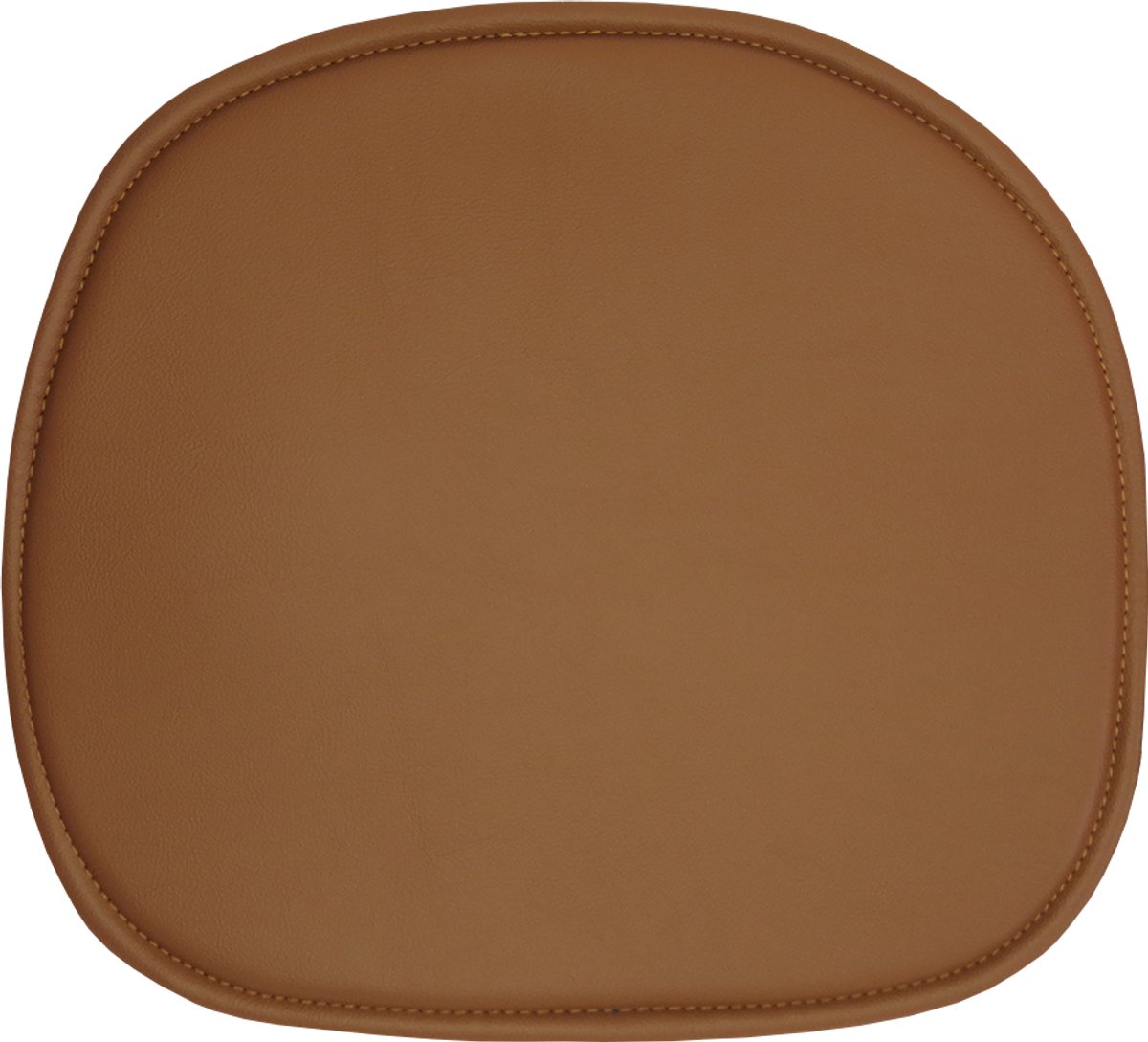Seatdot Zitkussen voor Eames Kuipstoel – PU Kunstleer – Antislip – Cognac – Stoelkussen Eames Chair