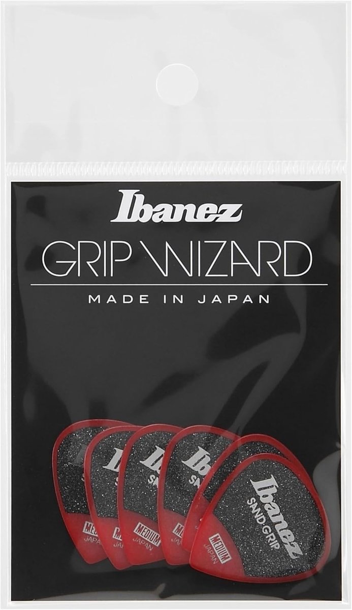 Gitaar Plectrums - Plectrum Set - Muziek Spelen - Sand-Grip Textuur - Medium 0.8mm - Rood