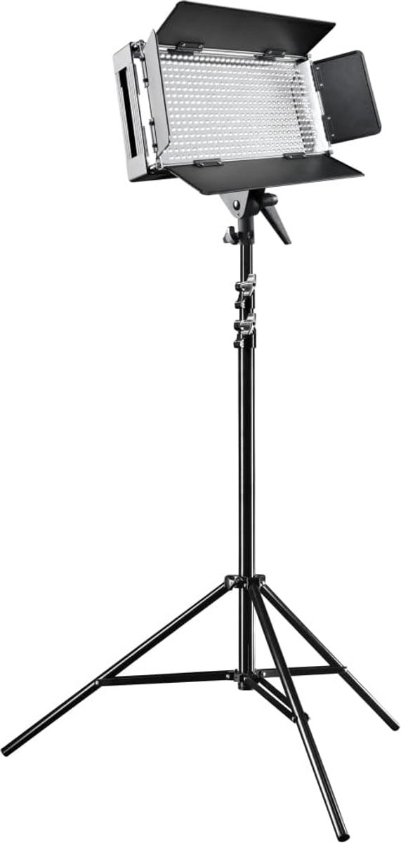 LED Paneel Set - Vlaklicht Verlichting - Video Fotografie - Flikkervrij Licht - 256cm Statief