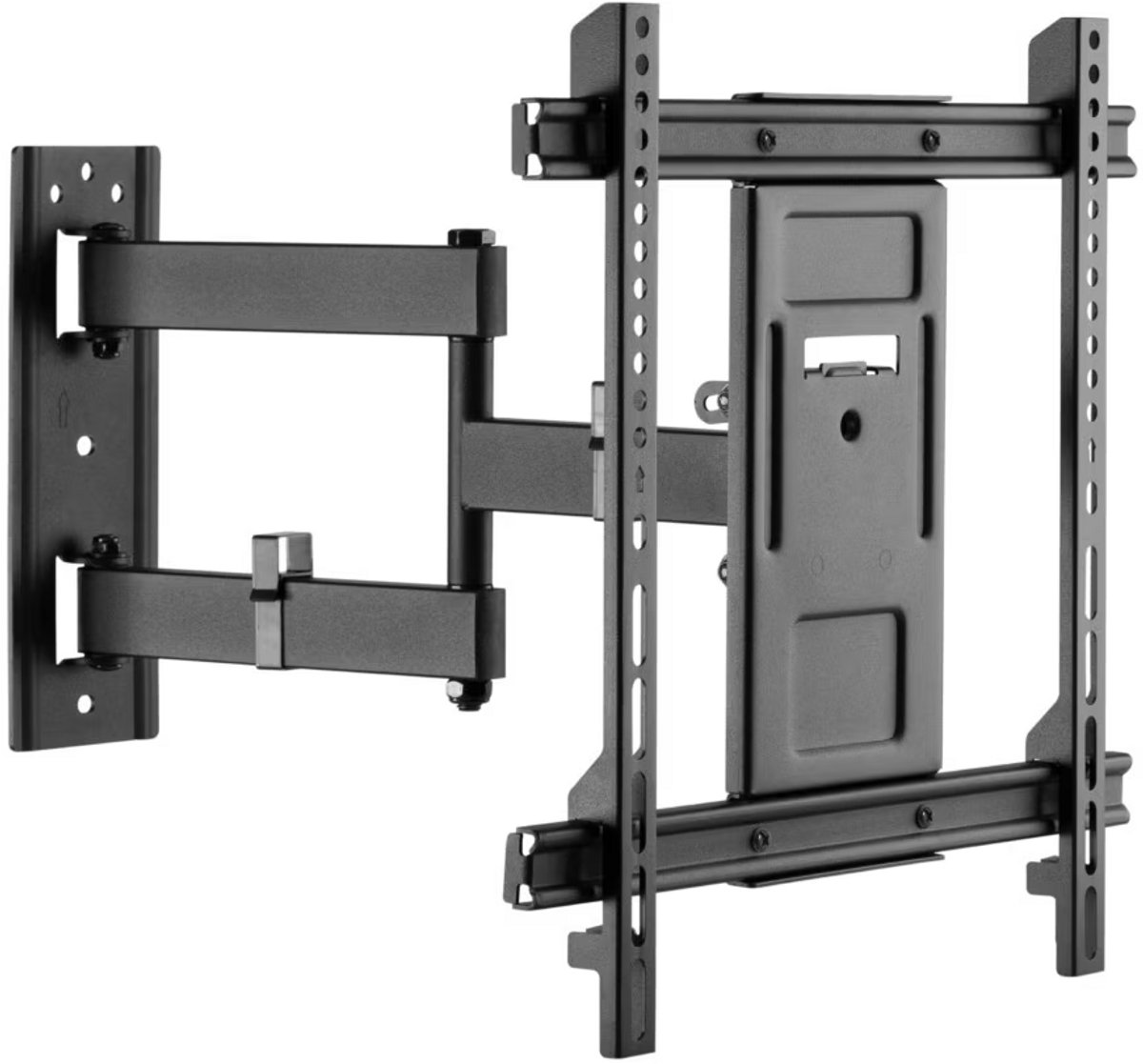 Serioux TV61-443 TV-muurbeugel – Verstelbaar – Geschikt voor 32″–70″ – Tot 50 kg – Kantelbaar +3° tot −15° – Draaibaar +90° tot −90° – Zwart