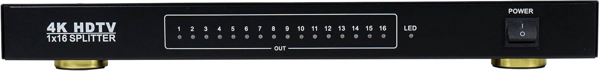 HDMI Splitter 1 naar 16 Poorten - Full HD 1080P Ondersteuning voor 3D