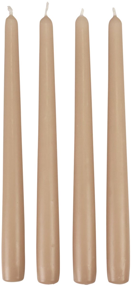 Conische kaarsen Wenzel kaarsen beige 250/23mm 12 st, 12 Stück