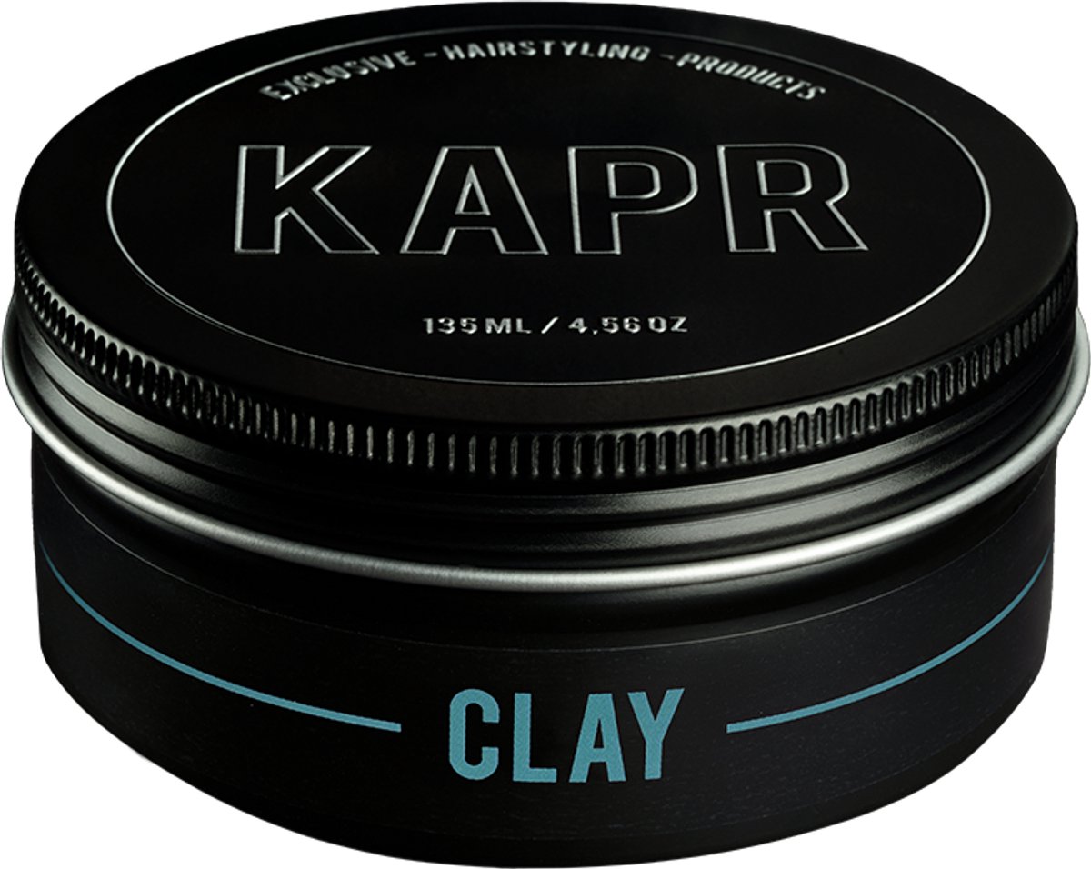 KAPR Hair Clay 135ml Haarklei – Matte Clay Mannen – Haar Clay Styling – Strong Hold – Matte Finish – Barber Hair Clay - Haarklei
