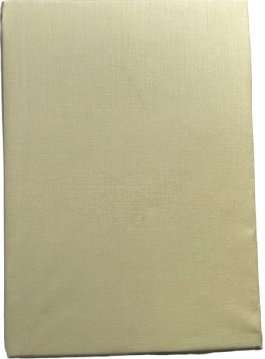 Percale Katoenen Hoeslaken - 180x200 cm - Litsjumeaux - Hoekhoogte 28 cm - Geel - Fris & Ademend - Restant Actie!
