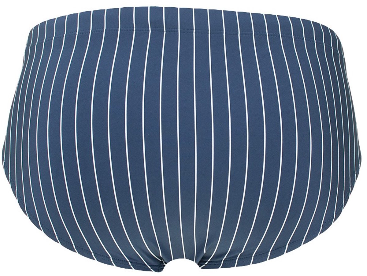 SCHIESSER Nautical Casual heren badkleding - zwemslip met ritsvak tricot gerecycled stroken admiraal — afbeelding 12