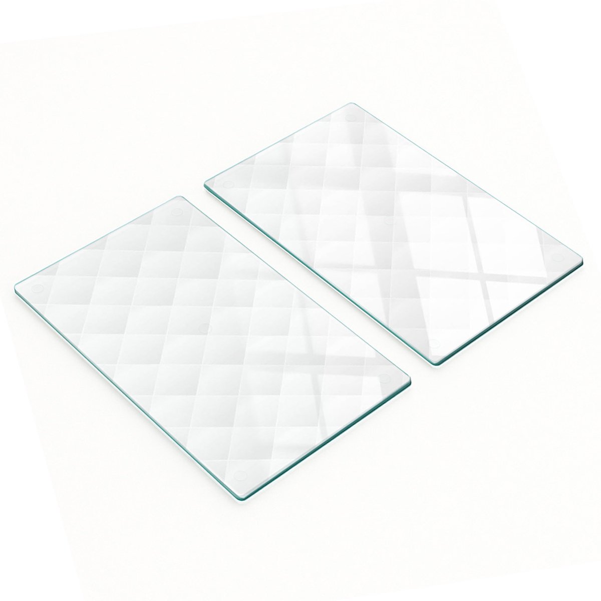 Geharde multifunctionele decoratieve glazen panelen, abstract ontwerp, 2x30x52 cm