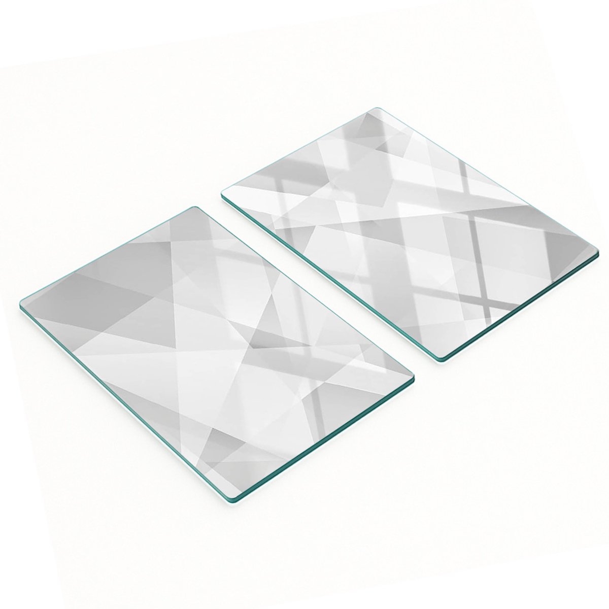Decoratieve snijplanken van gehard glas, abstract ontwerp, 2x40x52 cm