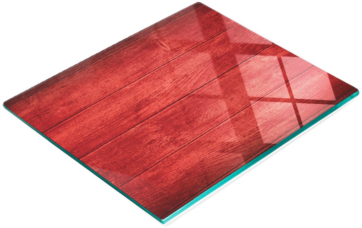 Keukenplank van gehard glas met decoratieve afbeeldingen, houten planken 60x52 cm