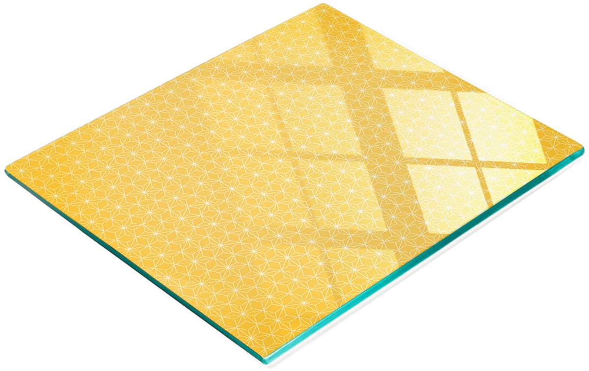 Decoratieve glazen snij- en serveerplank in stervorm, 60x52 cm