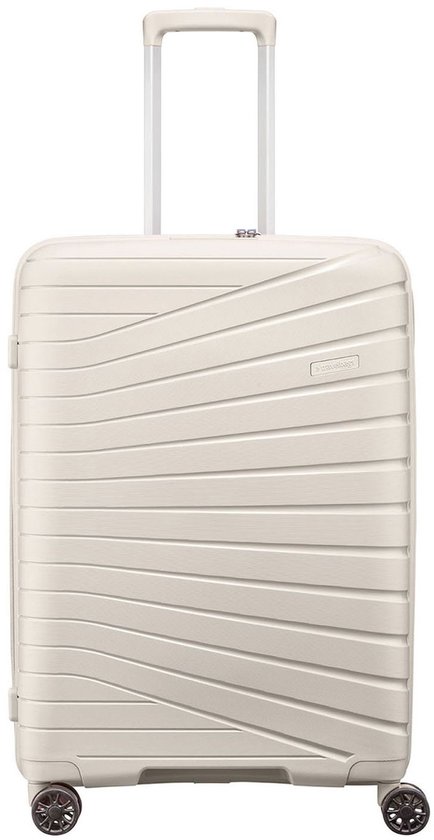 Travelbags The Vibe 4-wiel Trolley 65 cm - Uitbreidbaar 72/83 liter - 65.5x44.5x28.5 cm - wit