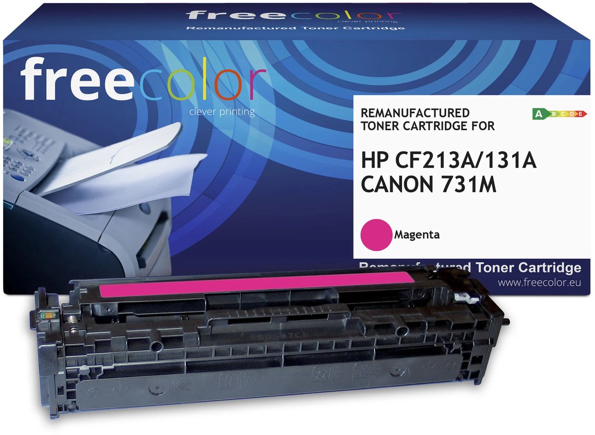Freecolor - Vervangt HP HP 131A (CF213A) Toner - Magenta - 1.800 pagina's - Compatible