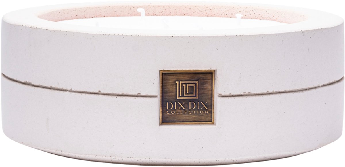 DIX DIX collection - Geurkaars PURE (2500g) - Natuurlijke koolzaadwas - Luxe betonnen geur