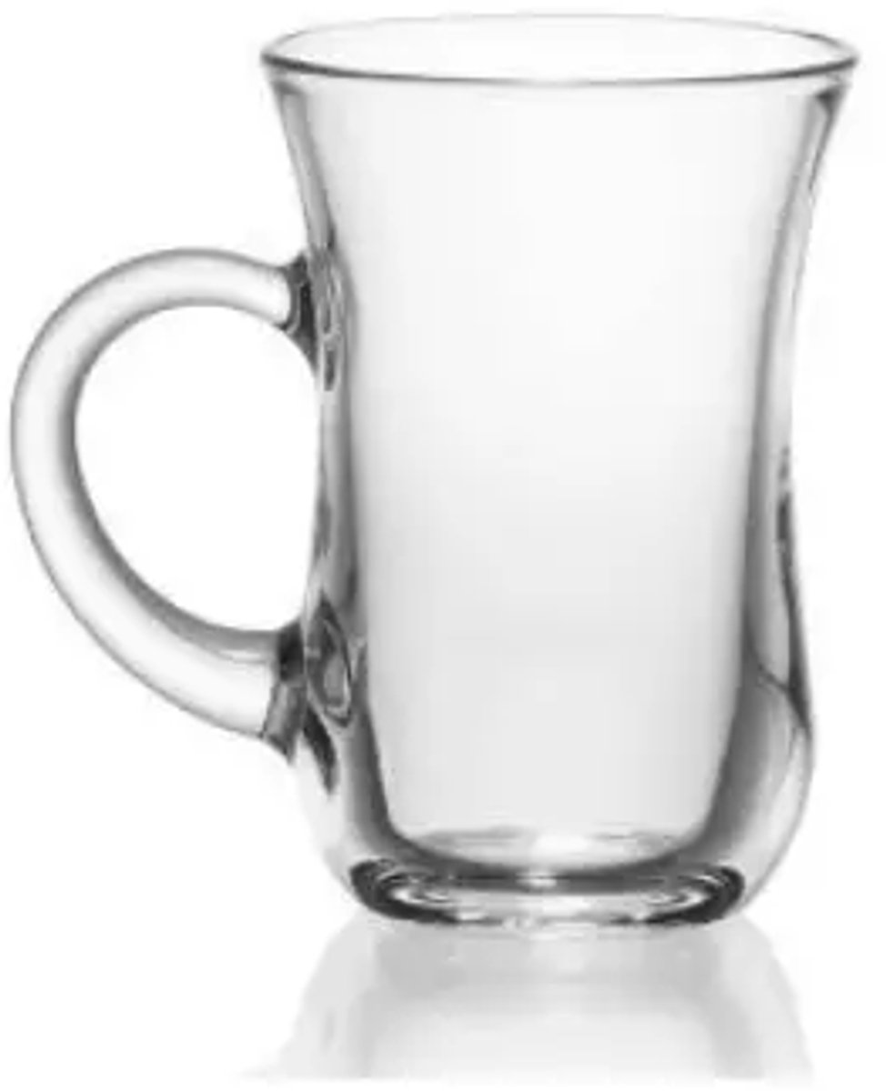 Weissberg Lale theeglazen met handvat set van 6