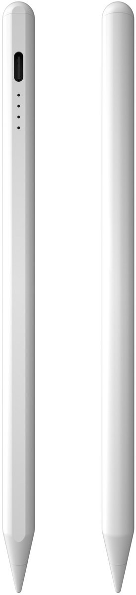 Parosso Universele Stylus Pen - Compatibel met iOS / Android / Windows - Precisiepunt - Oplaadbaar - Wit - Gratis Extra Tip — afbeelding 2