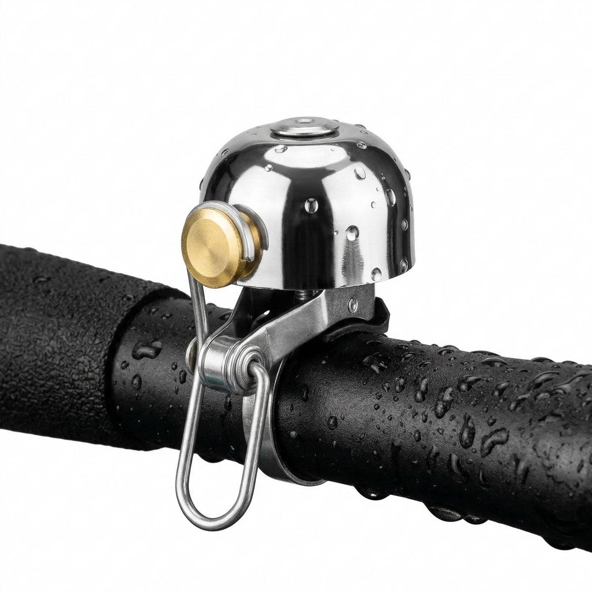 Wieport Fietsbel Vintage / Classic – Aluminium & RVS – Universele Montage 22-32 mm – Zilver
