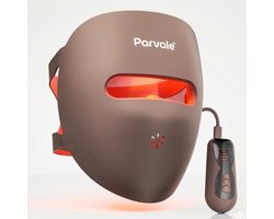 PARVALE® Led Gezichtsmasker Pro - Led Masker - Led Gezichtsmasker - Collageen Masker - Red Light Mask - Led Masker Lichttherapie - Red Light Therapy - Rood Licht Masker - Led Gezichtsmasker Lichttherapie - Red Light Therapy Face Mask