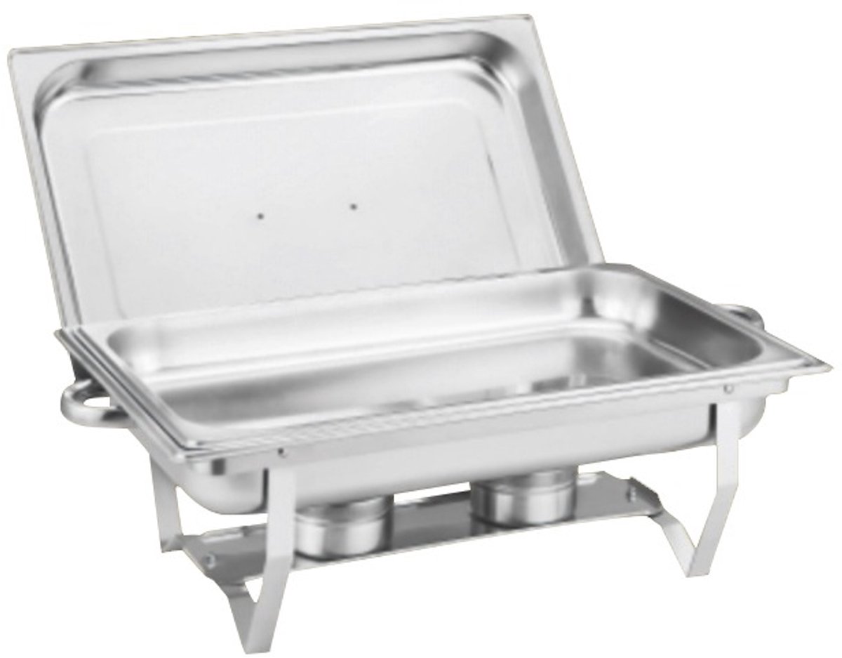Cheffinger Buffetwarmer - Warmhoudplaat - Voedselwarmer - 11L - Roestvrij Staal