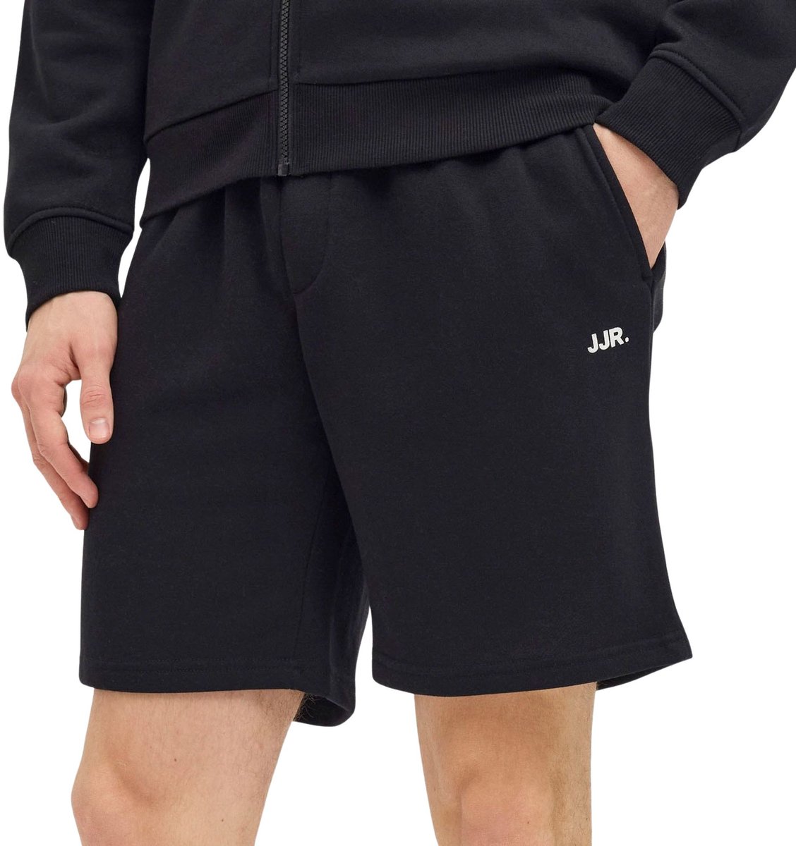 JJ REBEL JREBGORM REG REBEL LOGO SWEAT SHORTS SN Heren Trackshort - Black — afbeelding 11