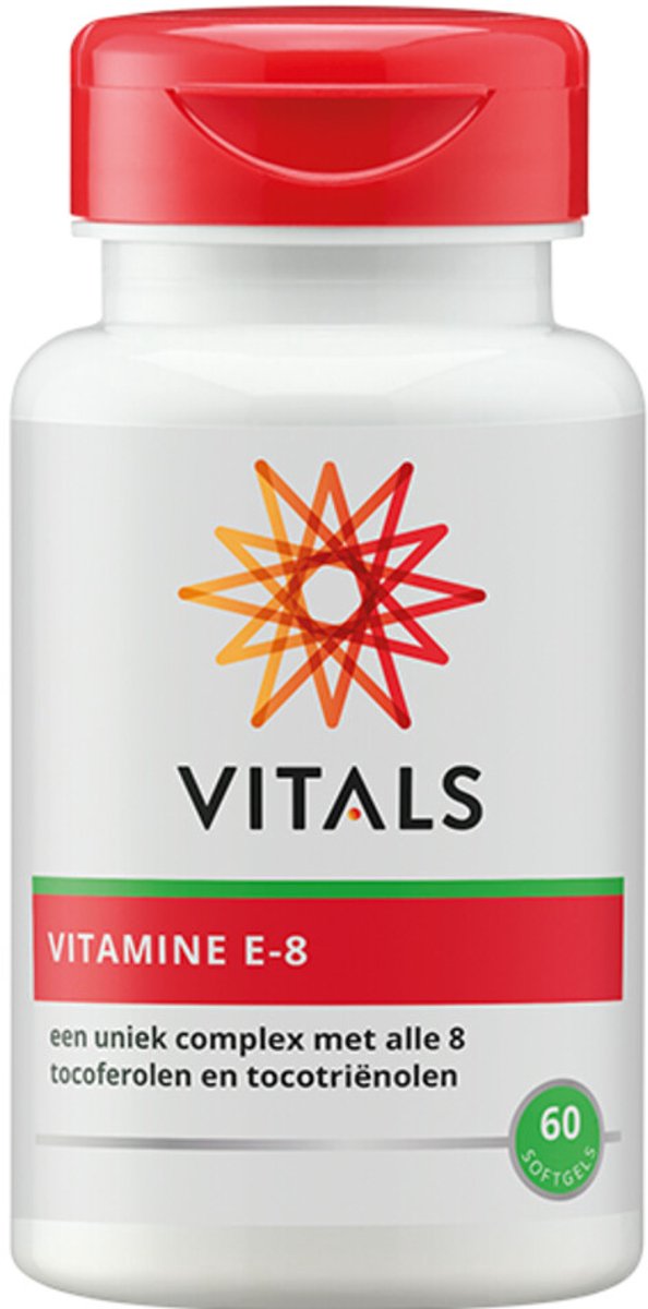 Vitals - Vitamine E-8 - 2 x 60 softgels - Voordeelverpakking