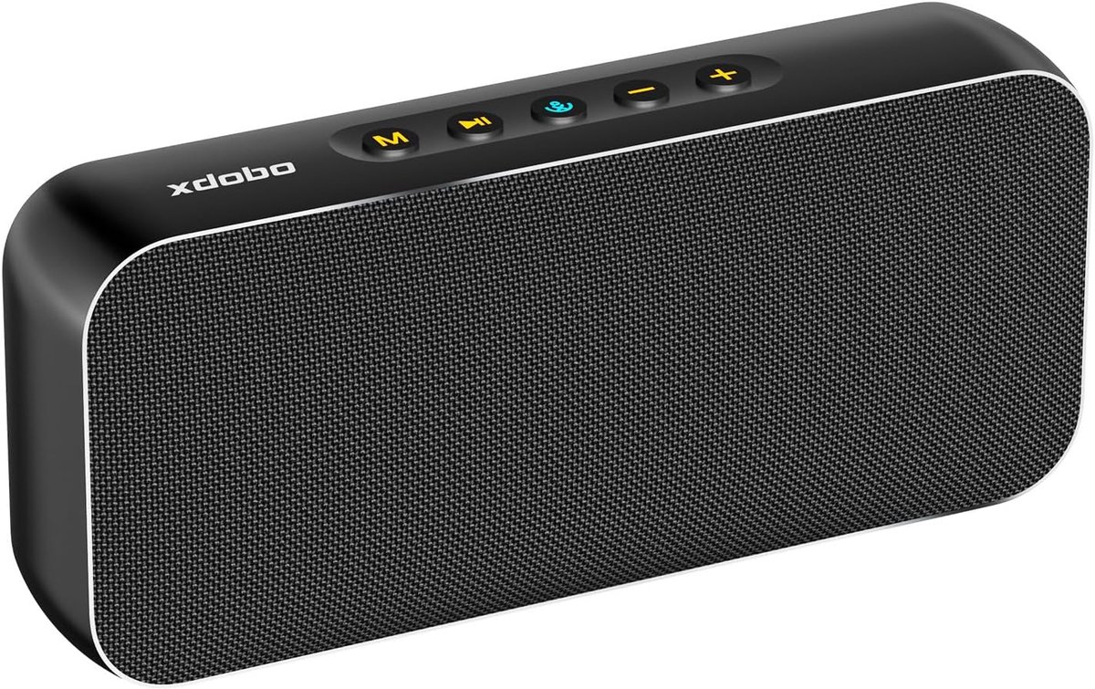 Draagbare Bluetooth Speaker - Draadloze Geluidsbox - Muziek Buiten - 60W Krachtig Geluid - 20 cm Lengte - Zwart