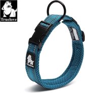 Truelove halsband maat M- halsband - honden halsband - halsband voor honden - Petrol blauw
