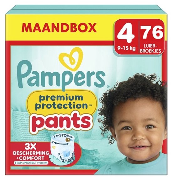 Pampers Premium Protection Pants Maat 4 - 76 Luierbroekjes - 9kg-15kg