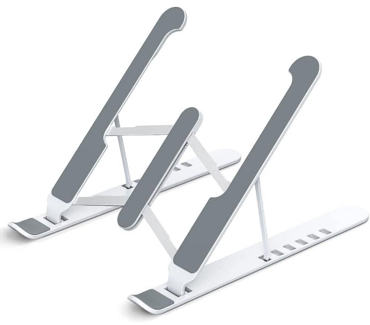 Opvouwbare laptop standaard, verstelbare tablet houder (kleur: wit)