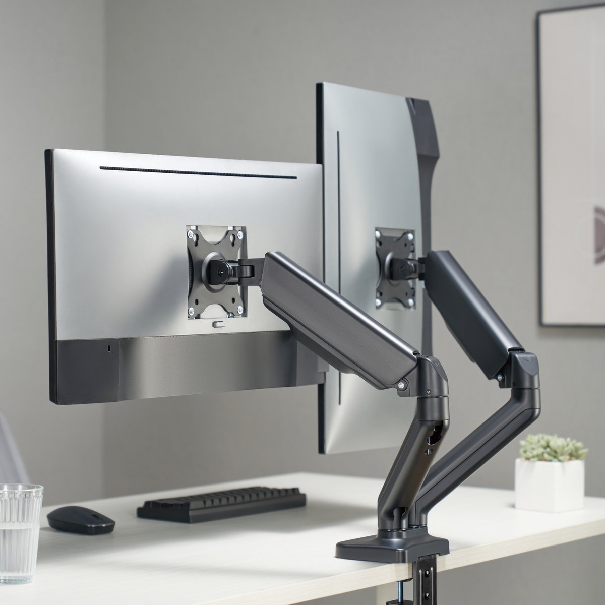 Allteq Dubbele Monitorarm 17-32 inch thumbnail 3