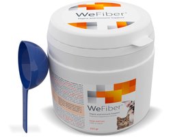 WePharm WeFiber - 225 g Poeder - Ondersteuning voor de Darm en Spijsvertering voor Honden en Katten - Natuurlijk Supplement