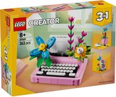 Machine à écrire LEGO Creator 3en1 avec des fleurs - 31169