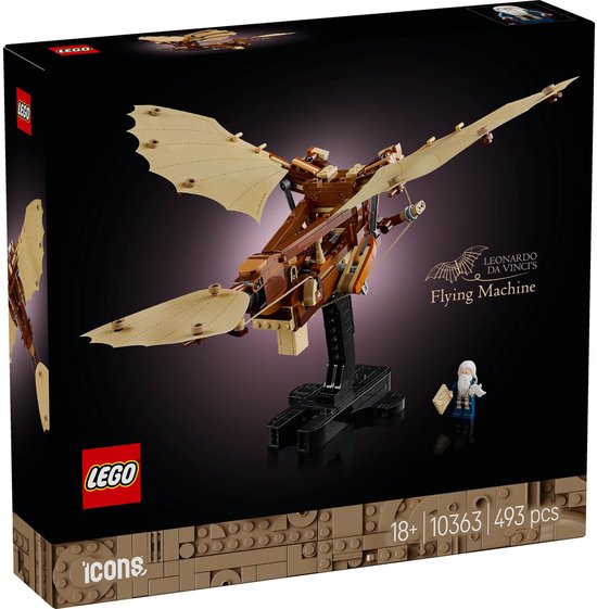 Foto: Lego icons de vliegmachine van leonardo da vinci 10363