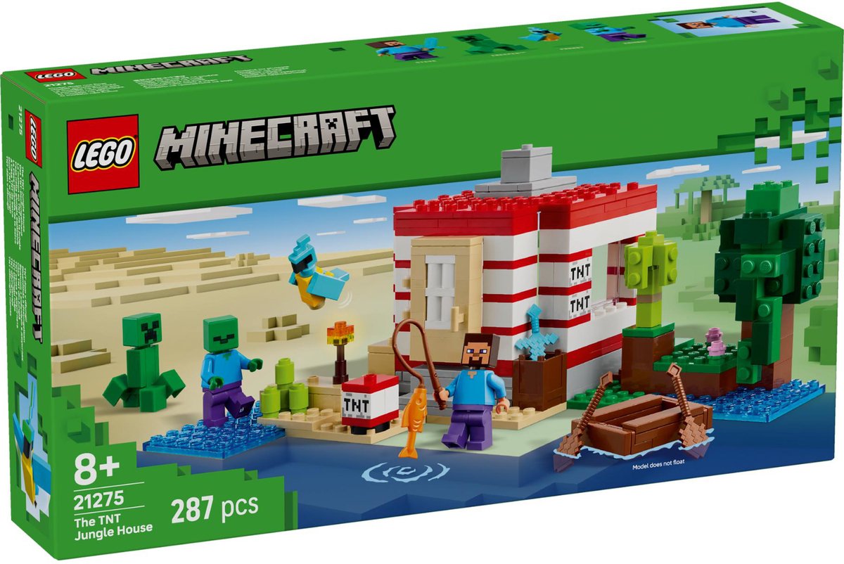 LEGO 21275 Minecraft Het TNT Junglehuis