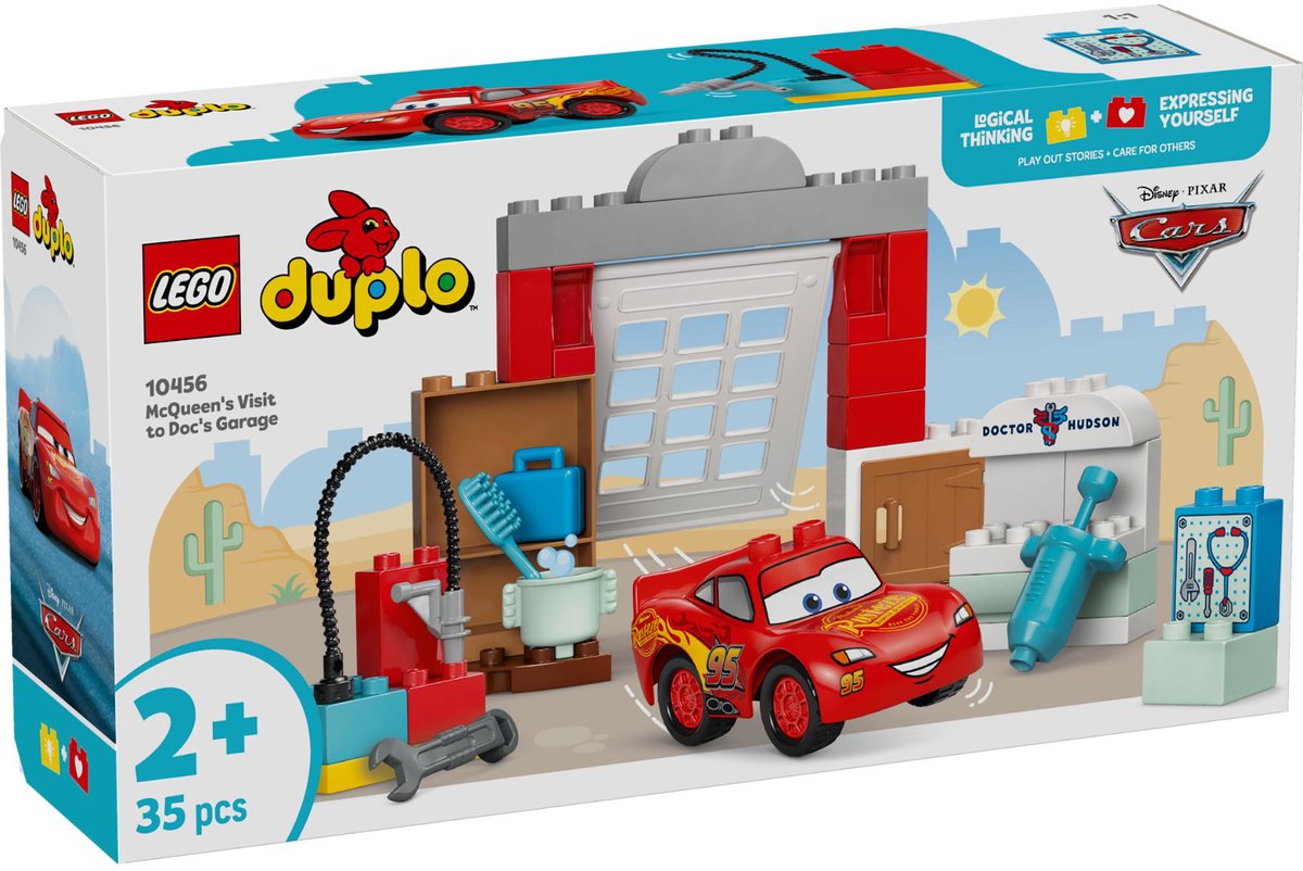 LEGO 10456 DUPLO Disney Mcqueens Bezoek Aan Docs  Garage