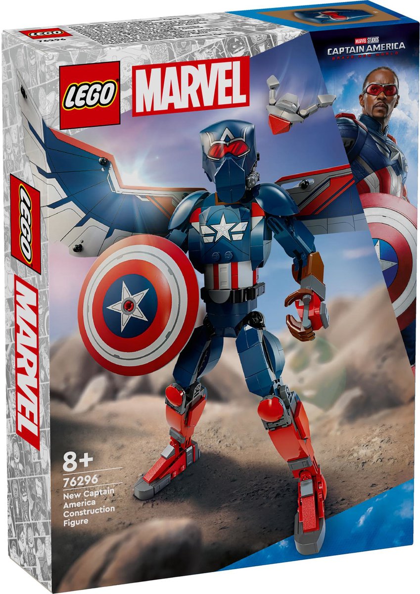 LEGO 76296 Super Heroes Nieuwe Captain America  bouwfiguur