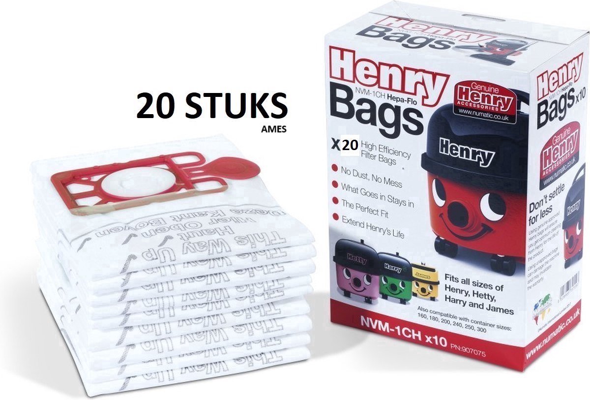Zedar Stofzuigerzakken Compatibel met Numatic Henry, James en Hetty NVM