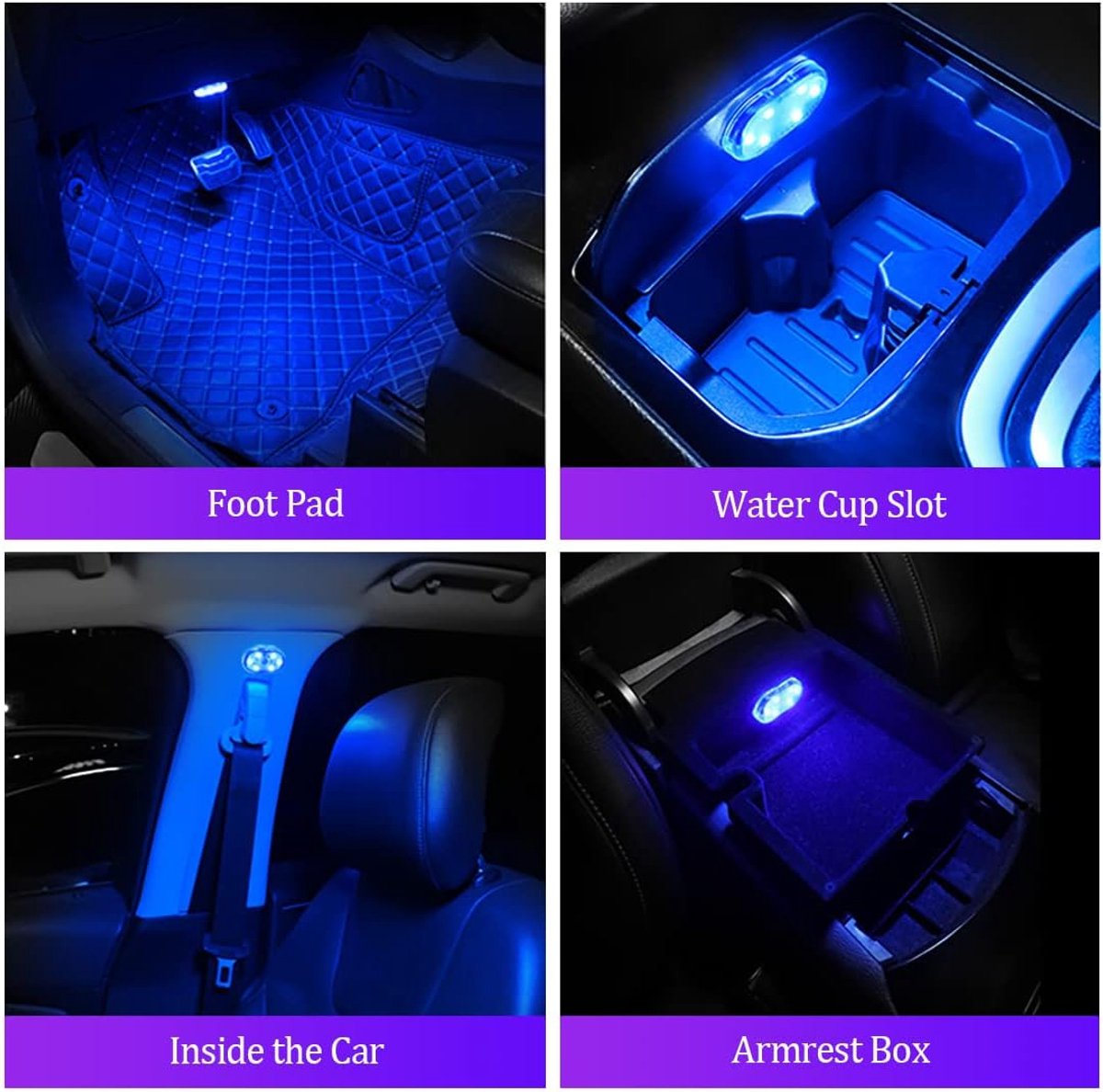 Acheter Lampes au néon de lumière d'ambiance de Kit d'éclairage intérieur de voiture mené par Usb multicolore à la mode Acheter Lampes au néon de lumière d'ambiance de Kit d'éclairage intérieur de voiture mené par Usb multicolore à la mode