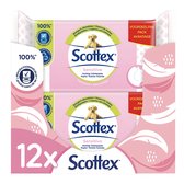 Papier toilette humide Scottex - Paquet économique - 12 pièces