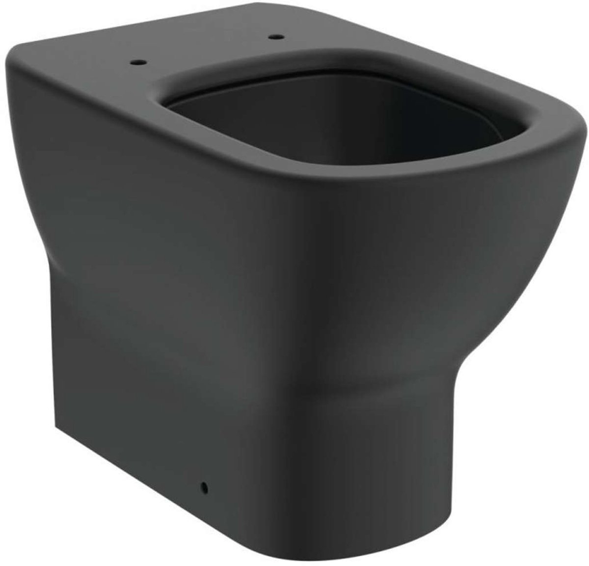 Ideal Standard Tesi - Staand toilet, horizontale afvoer, AquaBlade, zwart T0077V3