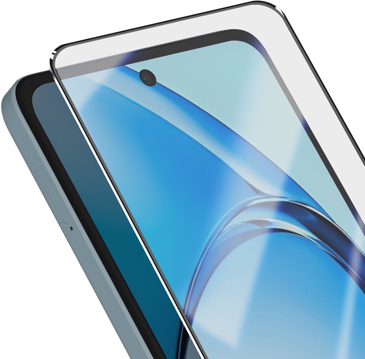 Avizar Gehard keramisch glas Geschikt voor Oppo A60 schokbescherming, Transparant