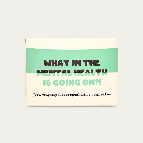 "What in the Mental Health is Going On?!" - Kaartspel Diepe Gesprekken - Connectie Kaarten - Vragenspel Relatie Daters Gezinnen Vrienden - Elkaar Beter Leren Kennen - Spel - Kletspot - Vertellis - Openhartig - Kaartspel - Gespreksstarter - Cadeautip