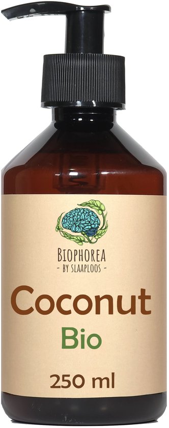 Kokosolie - Biologisch - 250ml - Huid & Haar - Biophorea 100% Puur Vloeibaar MCT Kokos Olie - Basisolie voor etherische olie