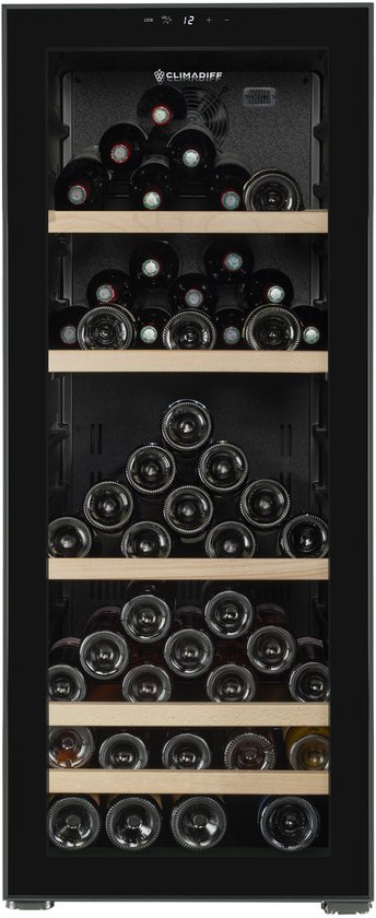 Climadiff CEPAGE108- vrijstaande wijnklimaatkast - 1 zone - 108 flessen