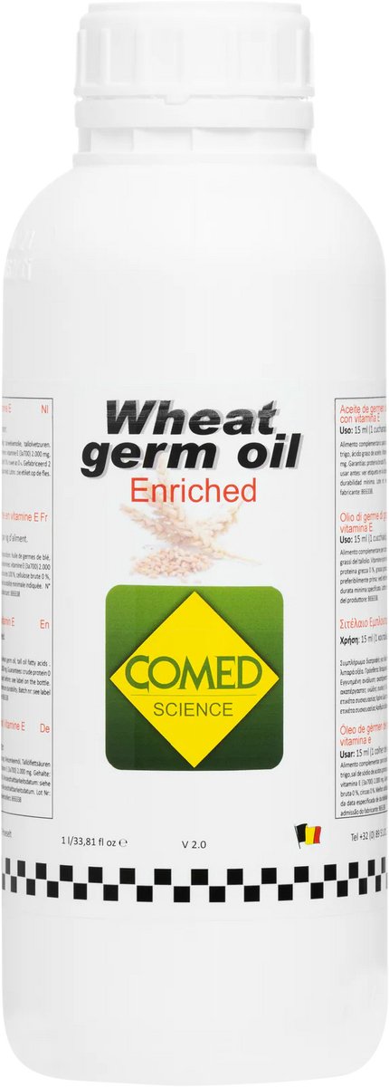 Comed Tarwekiemolie + Vit E 1L - voor vogels en postduiven