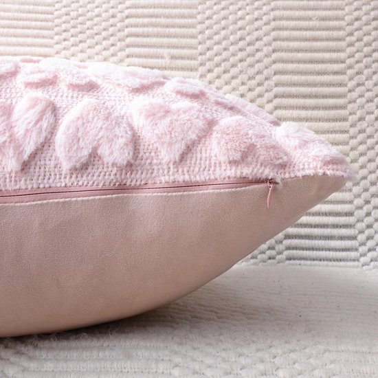 OLEARIA - Sierkussen set van 2 - Beige - 45 x 45 cm - Katoen | Leen Bakker