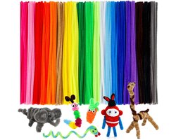 Allerion Gekleurde Pijpenragers – Set van 400 Chenilledraden – 20 Kleuren, 30 cm Lang – Voor Knutselen, DIY, Hobby en Creatieve Projecten – Chenille Draad – Flexibele Pijpenragers voor Kinderen en Volwassenen