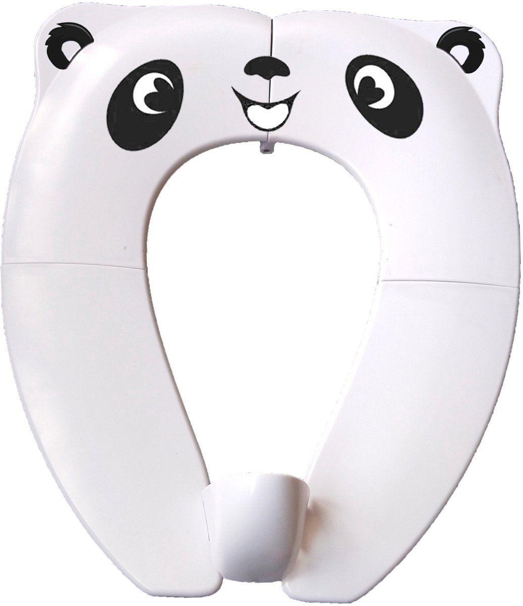 Opvouwbare kindertoiletbril - Kindertoiletbrilhoes - Draagbare toiletbril - Leuke toiletbrilhoes - Wit spatwaterdicht ontwerp