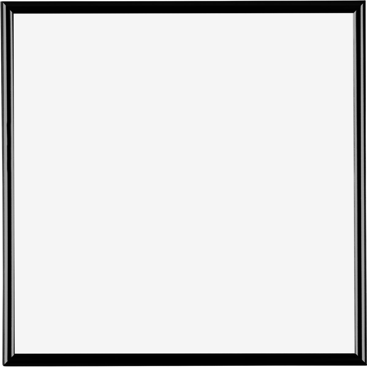 Fotolijst 70x70 cm - Kunststof - Zwart Hoogglans - Biggy